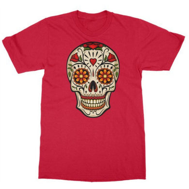 Colorful Skull - Red