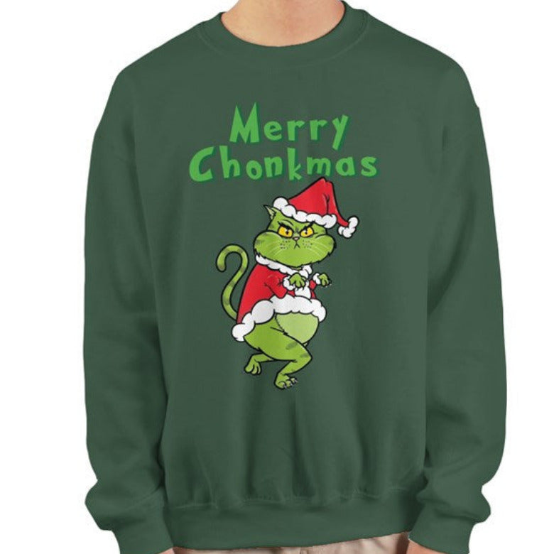 Merry Chonkmas - Forest Green Sweatshirt