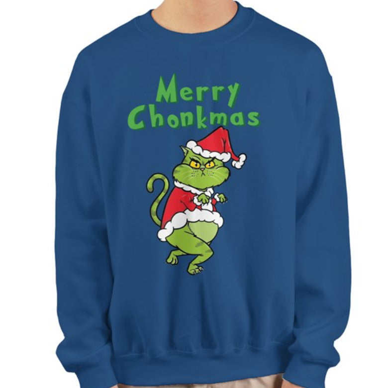 Merry Chonkmas - Royal Blue Sweatshirt