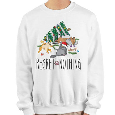 Regret Nothing - White Sweatshirt