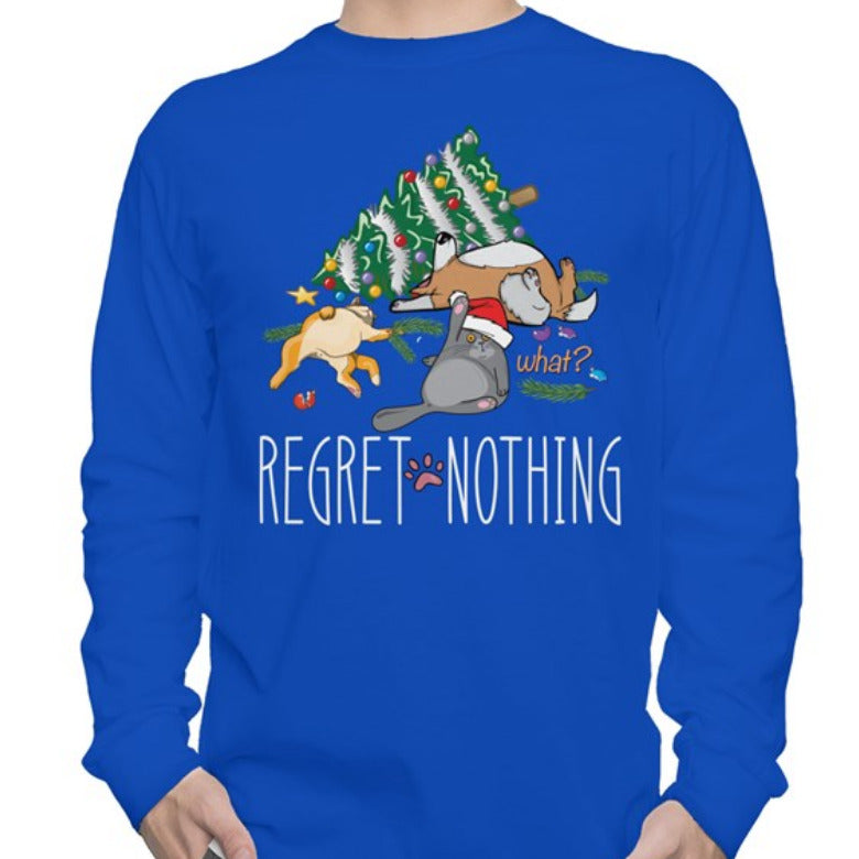 Regret Nothing - Royal Blue Long Sleeve