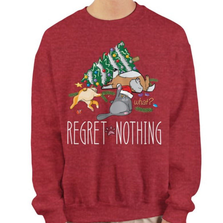 Regret Nothing - Cherry Red Sweatshirt